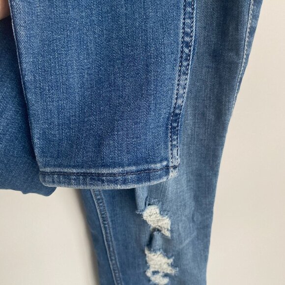 Hollister High Rise Super Skinny Soft Stretch Blue Denim Jeans Size 9S - Picture 2 of 7